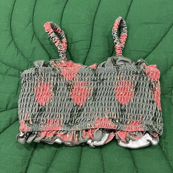 Kalokini 4T-5T Protea Smocked Bikini Swim Top - Picture 2 of 3